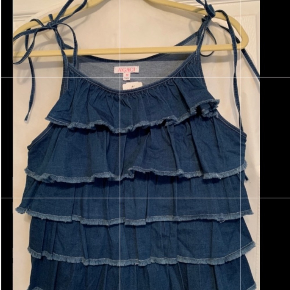 NWT-Denim Sleeveless Top